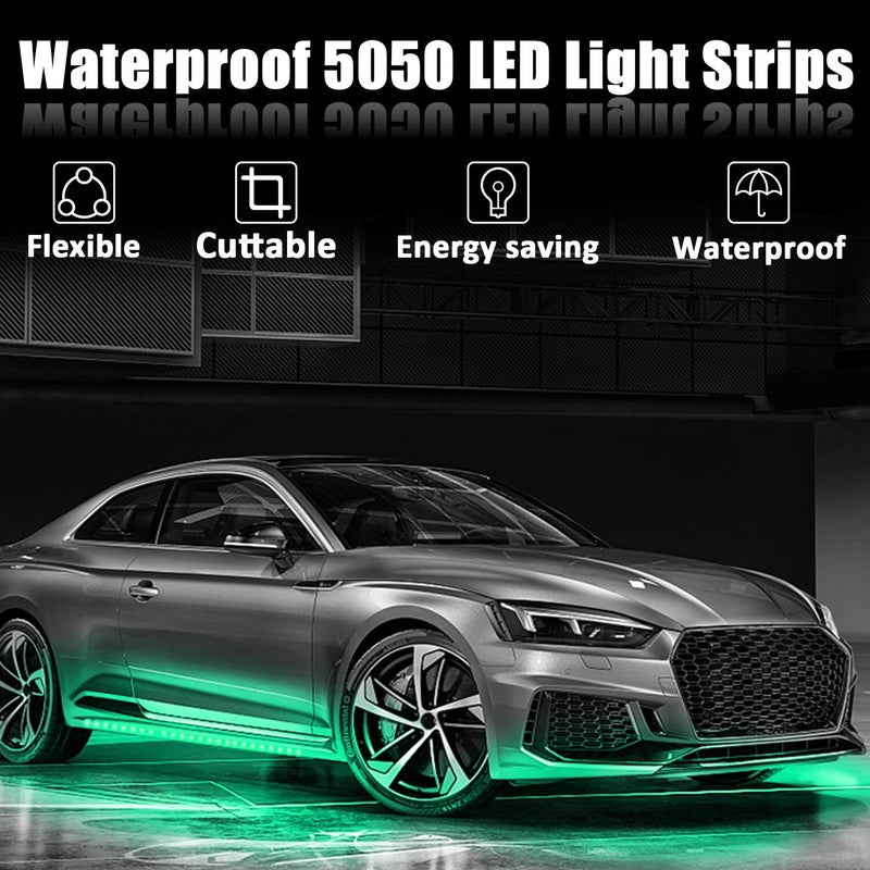 XTAUTO XT AUTO 8pcs 12V Super Bright 30cm 15 LED Flexible Waterproof LED Strip Light for Car Interior & Exterior Decoration DRL Day Running Light Or Boat Bus Garden - Image 2